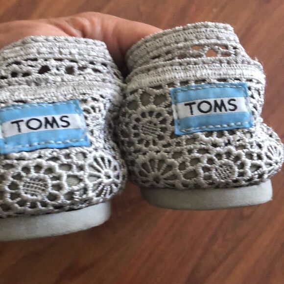 Toms Gray lace espadrilles size 8 - Picture 5 of 8